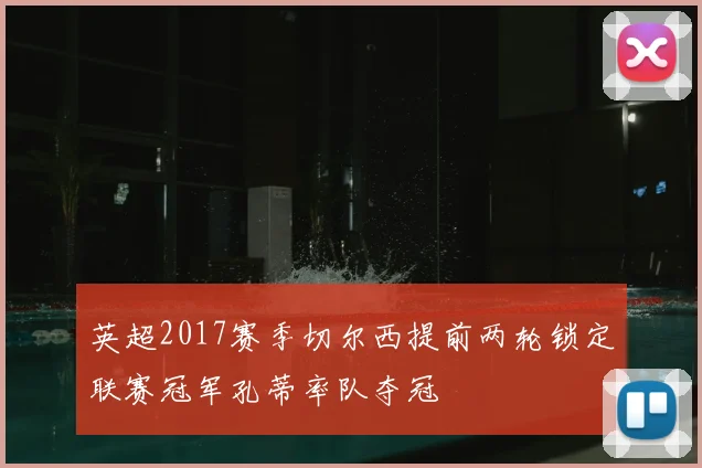 英超2017赛季切尔西提前两轮锁定联赛冠军孔蒂率队夺冠